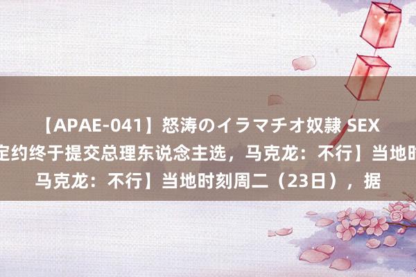 【APAE-041】怒涛のイラマチオ奴隷 SEXコレクション 【左翼定约终于提交总理东说念主选，马克龙：不行】当地时刻周二（23日），据