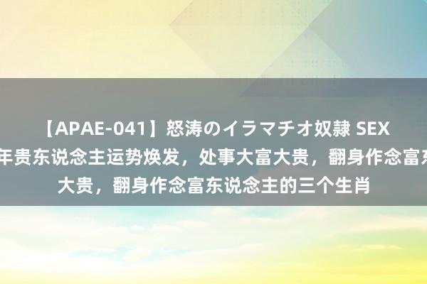 【APAE-041】怒涛のイラマチオ奴隷 SEXコレクション 下半年贵东说念主运势焕发，处事大富大贵，翻身作念富东说念主的三个生肖