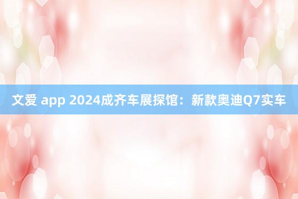 文爱 app 2024成齐车展探馆：新款奥迪Q7实车